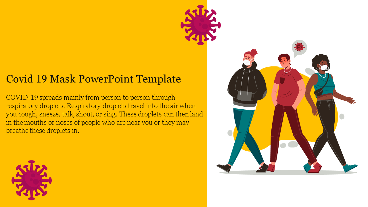 Covid 19 Mask PowerPoint Template